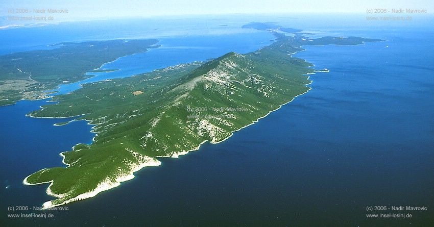 der Gebirgszug des Osorscica bei Nerezine / Osor auf der Insel Losinj