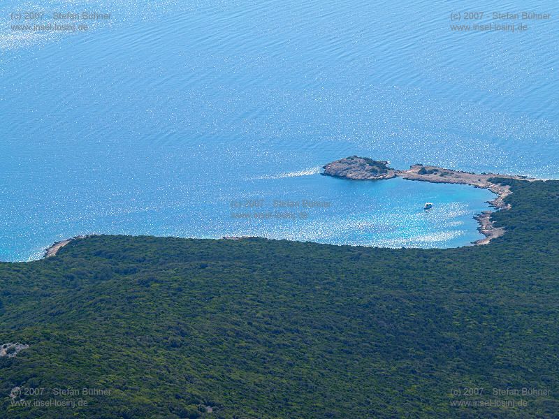 der Gebirgszug des Osorscica bei Nerezine / Osor auf der Insel Losinj